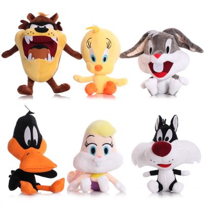 1ชิ้น20-25Cm อะนิเมะ Looney Tunes แมลงตุ๊กตากระต่ายนกทวิตตี้ตุ๊กตาแดฟฟี่ดั๊กโคโยตี้สำหรับเด็กของขวัญวันเกิดคริสต์มาส