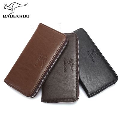 （Layor wallet）Badenroo กระเป๋าสตางค์กระเป๋าเงินบุรุษหนังกระเป๋าใส่เหรียญที่ใส่บัตรผู้ชาย39; S,กระเป๋าถือใส่โทรศัพท์หนังกระเป๋าสตางค์ซิปยาว Badenroo