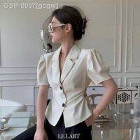 ประกาศรุ่น Gsgw UNXX Blazers Mulheres Elegante Sólida การ์ตูนปิดทึบ Coreano Feminina Tops Desgaste Do Escritório Nico Breasted Hentalado Na