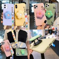 {Taoyitao เคส} Y70ตั้งได้ลายดอกไม้น่ารักเคสขาตั้งสำหรับ Huawei Y60 Nova 9 SE 8 7 Pro 7i 6 5T 5Z 3e 3i 2i เคส TPU นุ่ม2 Lite พร้อมสายคล้อง