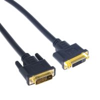 DVI-D Dual Link 24 1 Digital Video Male to Male / Female Extension Cable with Ferrites 0.5m