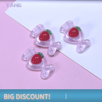 ?【Lowest price】TANG 10ชิ้นชุดขนมผลไม้ใสขนาดเล็กแบนเรซิน cabochons สำหรับกิ๊บติดผมสมุดภาพ DIY อุปกรณ์งานฝีมือตกแต่งบ้าน