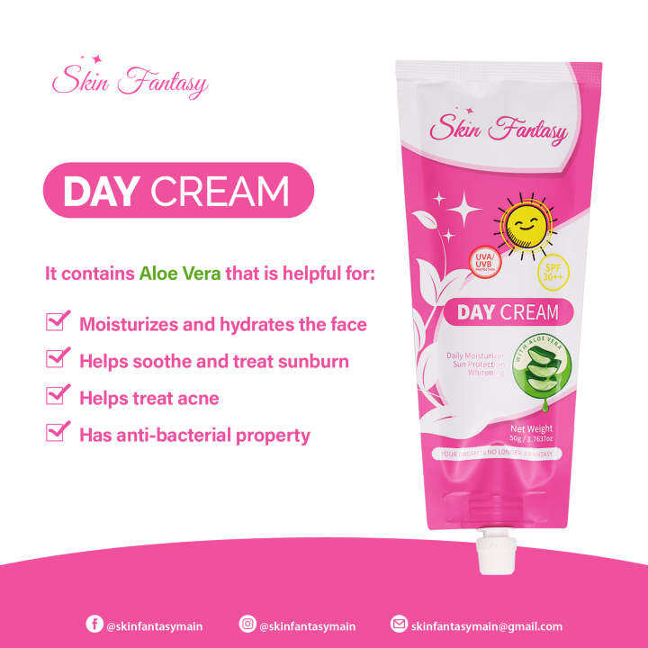 CASH ON DELIVERY Skin Fantasy Sunblock Day Cream 50g Lazada PH