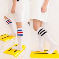 [COD] and Cotton Childrens Socks Three Stripes Student Football Middle Tube Breathable Wholesale