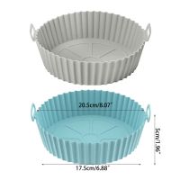 2ชิ้นทนความร้อนซิลิโคนหม้อหม้อทอดอากาศเตาอบถาดอบเปลี่ยน