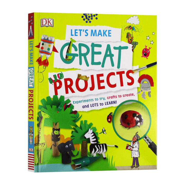 dk-to-do-projects-together-english-original-lets-make-great-projects-scientific-experiments-hardcover-space-natural-history-animals-english-childrens-science-encyclopedia-english-book