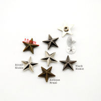 DIY 120setslot 15mm zinc alloy metal rivets star jeans button rivets with alum nail nickleblackbronze ZD-007 free shipping