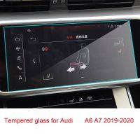 yonggax Car Navigation Tempered Glass Screen Protective Film Sticker Radio GPS LCD Guard For Audi Q8 A6 A7 2019 2020 Car Navigation Tem