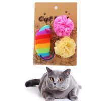 3pcs Cat Toy Set Pet Interactive Cat Chew Mouse Kitten Playing Ball Toys for Cats Kitten Interactive Funny Pet Products Toys