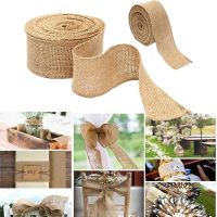 【hot】！ 2M/Roll Jute Burlap for Crafts Rustic Wedding Wrapping Supplies