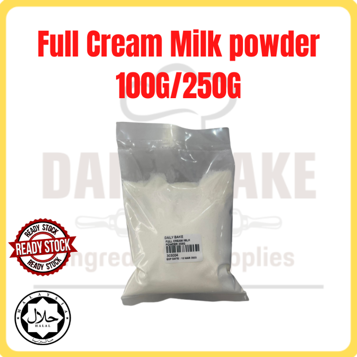 Full Cream Milk Powder 100G 250G/ Susu Tepung Krim Penuh/全脂牛奶粉/Baking ...