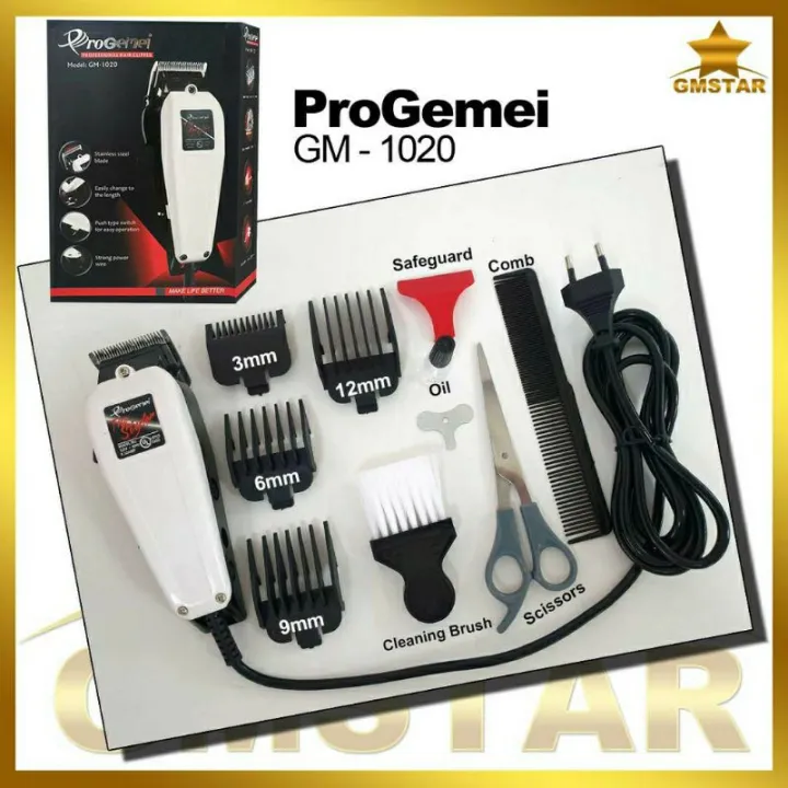 New Arrival Progemei Gm 10 Gm10 Wire Professional Hair Clipper Hair Trimmer Stainless Steel Blade Lazada