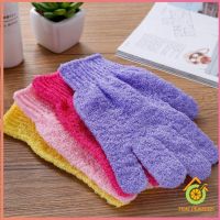 Thai pioneers ถุงมืออาบน้ำ ถุงมือขัดผิวอาบน้ำ ขจัดเซลล์ผิวเก่า พร้อมส่ง Glove-style bath towel