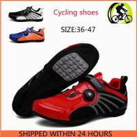 [READY STOCK] D.Y Cycling Shoes Non-locking Rubber Sole Road bike shoes Mens Breathable and Non-slip Cycling shoes Large size 37-47