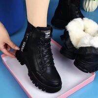 Shoes 2023 Fashion Winter Warm Women Black Casual Shoes Plus Velvet All-Match Sneakers Thick-Soled Cotton Fats Zapatillas Mujer