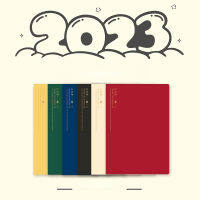 2023 A5 Vertical Timeline Calendar Management Manual Ledger บันทึกที่มีประสิทธิภาพภาพรวมประจำปี Leather-Bound Notebook