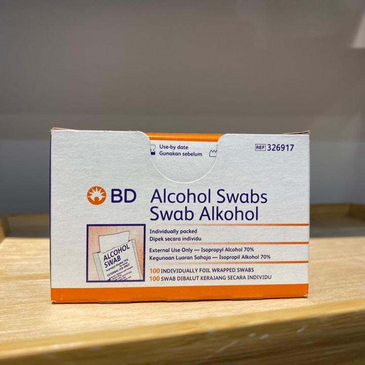 BD Alcohol Swab 100 Lazada