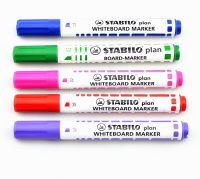 6 PcsLot Stabilo 641 Whiteboard Pen 2.5mm-3.5mm Round Head Non-toxic Repeated Filling Not Easy To Dry Whiteboard Marker