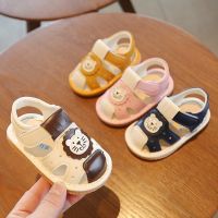 COD DSFERSTRETERER Baby Cartoon Sandals Boy Girl Spring Summer Infant Girls Baby Toddler Shoes with Sound