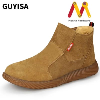 GUYISA Safety Shoes รองเท้าเซฟตี้ รุ่น 0219 หัวเหล็ก ใส่สบาย แฟชั่นสําหรับผู้ชาย