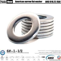 ☼ American ANSIB18.22.1 narrow flat washer 304/316 stainless steel material 6 8 10 12 3/16 1/4 6/16 3/8 7/16 1/2 9/16 5/8 3/4