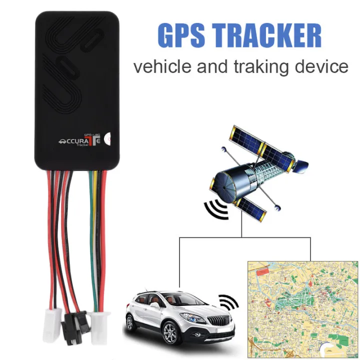 ⚡GT06จีเอสเอ็ม GPS จีพีอาร์เอสเครื่องติดตามรถยนต์ Locator ป้องกันการ ...