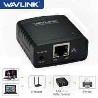 Wavlink USB 2.0พอร์ตเครื่องพิมพ์ LPR เซิร์ฟเวอร์ MFT พิมพ์10/100Mbps พอร์ตอิเทอร์เน็ตแชร์เครือข่าย LAN เครื่องพิมพ์อะแดปเตอร์ศูนย์กลาง USB USB Hub