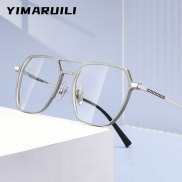 YIMARUILI 2022 Neue Retro Doppel Strahl Brillen Frauen Polygonal Reinem