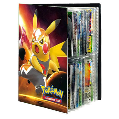 BUANAR8การ์ตูนโปเกม่อนของเล่น240Pcs Pikachu Binder โฟลเดอร์การ์ดสะสมการ์ดเกมอัลบั้มกระเป๋าเก็บบัตรการ์ดหนังสืออัลบั้มการ์ดโปเกมอนอัลบั้ม