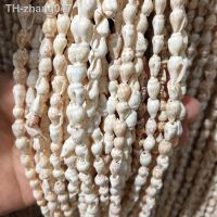 Natural Shell Necklace 80cm Length White Snail Shape Shell Beads for Jewelry Making DIY Necklace Bracelet Accessories Size 5-6mm