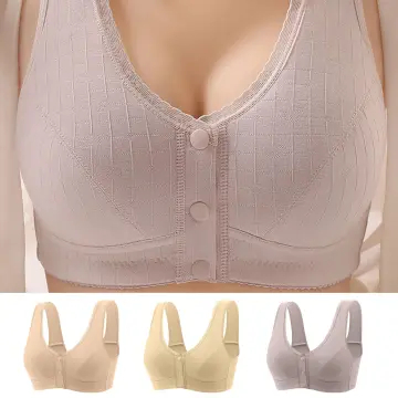 Mom's love] Women Nursing Maternity Breastfeeding Bra for MOMO & Real Bubee  Breast Pump - Button Design