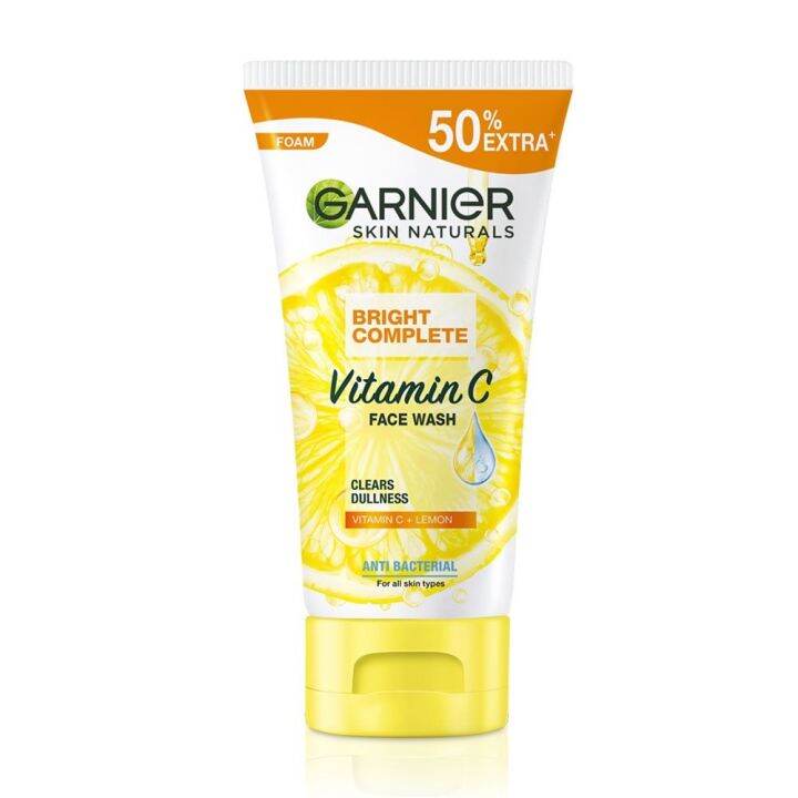 Garnier Bright Complete Vitamin C Face Wash 150ml Lazada