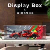 Acrylic Display Box for Lego 42125 Ferrari 488 GTE Dustproof Clear Display Case Model storage box (Lego Set not Included）