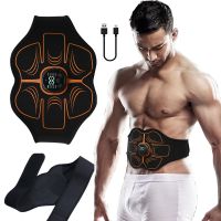 Abs Trainer EMS Abdominal Muscle Stimulator Electric Toning Belt USB Recharge Waist Belly Weight Loss Home Gym Fitness Equiment Toilet Covers