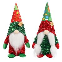 Christmas Glitter Faceless Gnome Plush Stuffed Plush Elf Doll Swedish Tomte Cute Glitter Sequin Christmas Gnome Decoration Stuffed Gnomes Plushie for Birthday Thanksgiving Christmas relaxing