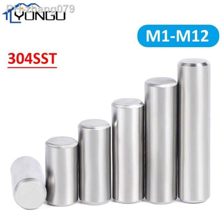 304 Stainless Steel Cylindrical Pin Locating Dowel M1 M1.5 M2 M2.5 M3 ...