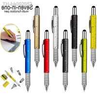 △ 7 in1 Multifunction Ballpoint Pen with Modern Handheld Tool Measure Technical Ruler Screwdriver Touch Screen Stylus Spirit Level