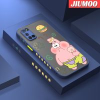 JIUMOO เคสสำหรับ OPPO A52 A92 A72 4G ลายการ์ตูน Gourmet Pai Daxing แบบบางดีไซน์ใหม่ขอบสี่เหลี่ยมด้านข้างกันกระแทกมีน้ำค้างแข็งโปร่งใสแข็งเคสมือถือคลุมทั้งหมดปลอกซิลิโคนเคสอ่อนป้องกันกล้อง