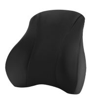 fgjfykjd Memory Foam Lumbar Support Pillow for Car Breathable Back Support Cushion for Byd Atto 3 Yuan Plus Car Interior Accessories