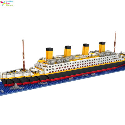 LT【ready Stock】1860 Pcs Titanic Cruise Ship Model Boat DIY Diamond Legoinglys Building Blocks Bricks Kit Children Toys1【cod】