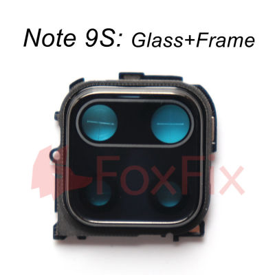 For Xiaomi Redmi Note 9 Pro 9S Camera Lens Glass Note9 Rear Camera Frame Holder Bezel For Redmi Note 9S Back Camera Lens Glass