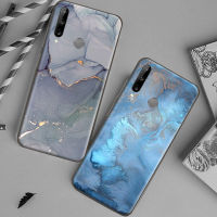 Marble สำหรับ P50 P40 P30 P20 Pro Lite 5G เคสศัพท์ P สมาร์ท2019 2021สีดำ Funda Soft Back Coqu Silicon