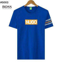 [สินค้ามาใหม่] HUGOS BOSS เสื้อยืดคู่แบบหลวมแขนสั้นสำหรับท่องเที่ยวกลางแจ้งเสื้อยืดใส่สบายแบบสตรีท