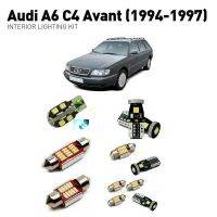 ไฟตบแต่งภายในไฟ Led สำหรับรถ Audi A6 C4 Avant 1994-1997 14ชิ้นสำหรับรถยนต์ไฟ Led ชุดไฟถ่ายภาพหลอดไฟรถยนต์ Canbus