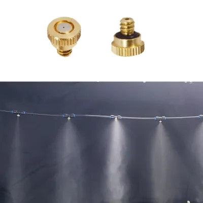 3/16 Male Thread Brass Mini Misting Nozzle Low Pressure Atomization System Sprayer Cooling Landscaping Sprinkler 5Pcs