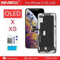 100% การทดสอบสำหรับจอแสดงผลจอ LCD OLED X หน้าจอสัมผัสสำหรับ XS อะไหล่สัมผัสทำให้เป็นดิจิทัลประกอบ LCD