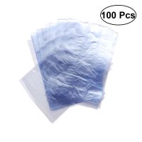 【DT】 hot  100 PCS PVC Shrink Wrap Bags Plastic Film Shrink Wrapping Bags For Soaps Bottles Bath Bombs Packaging Gift Baskets 2020