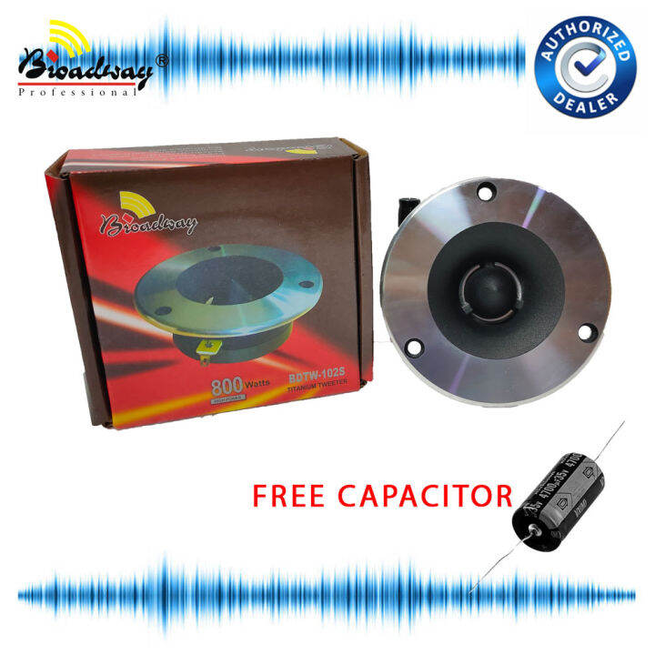 800 watts 4inch Titanium Tweeter FREE CAPACITOR Broadway tweeter BDTW