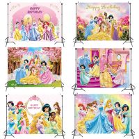 【YF】 Six Photo Backdrop Birthday Decoration Supplies Vinyl Snow Cinderella Background Baby Shower