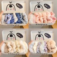 【Ready Stock】 ℗❦ C18 6/7/8pcs/Korean style fashion hair rope plush hair ring cute girl with tie hair autumn and winter suit (no box)